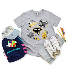 Load image into Gallery viewer, Rep Your School Era Tee 🖤💛
