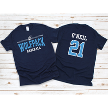 Load image into Gallery viewer, Wolfpack Baseball Stitch Tee
