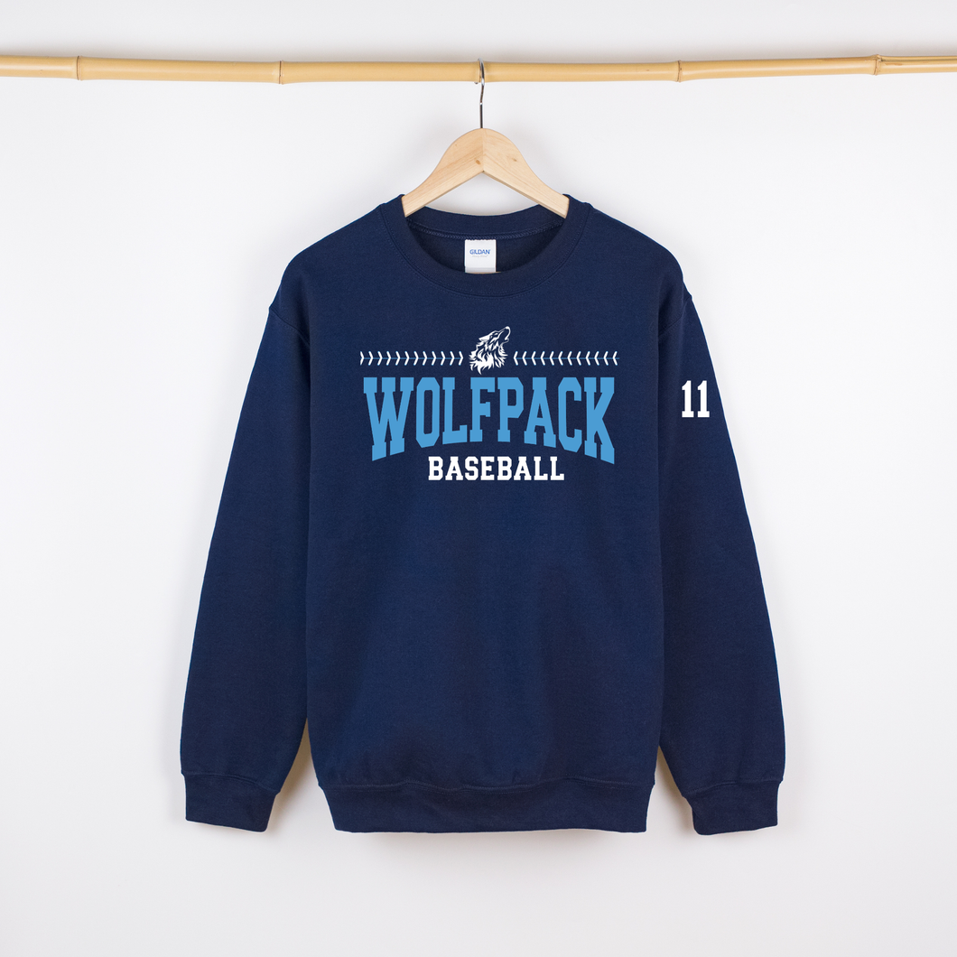 Wolfpack Baseball Stitch Sweatshirt