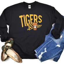 Load image into Gallery viewer, Tigers Checkered Pennant Flag Sweatshirt
