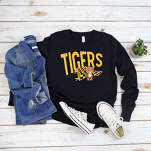 Load image into Gallery viewer, Tigers Checkered Pennant Flag Long Sleeve
