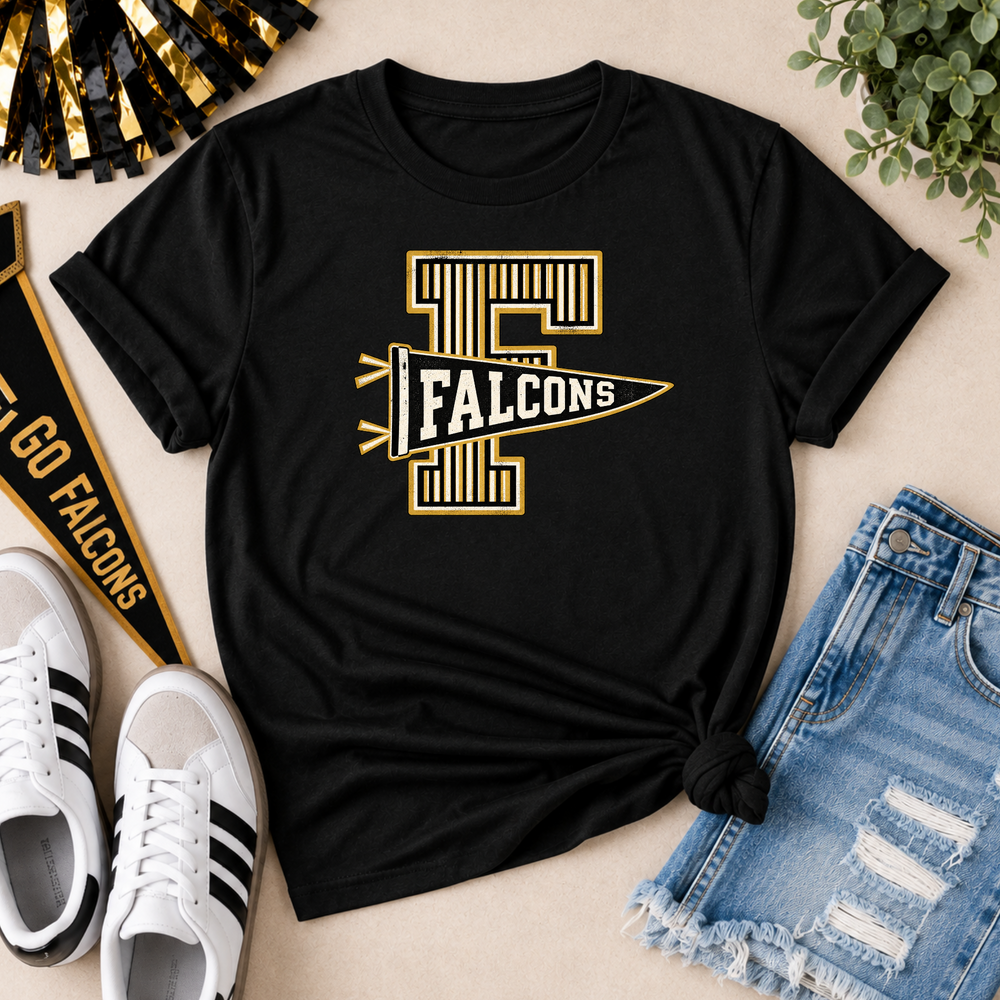Falcons Pennant adult classic tee