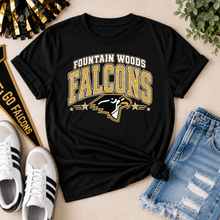 Load image into Gallery viewer, Fountain Woods Falcons Varsity Arch classic tee
