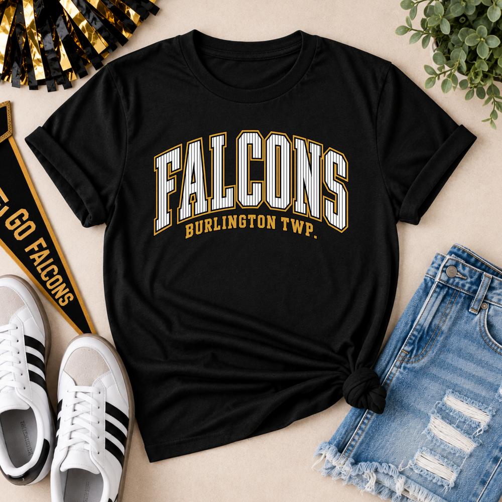 Burlington Twp black classic tee