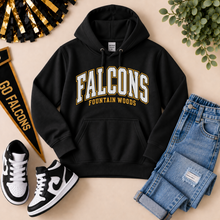 Load image into Gallery viewer, Fountain Woods black hoodie
