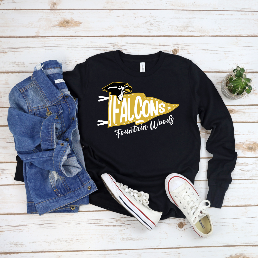Falcons Pennant Flag Long Sleeve